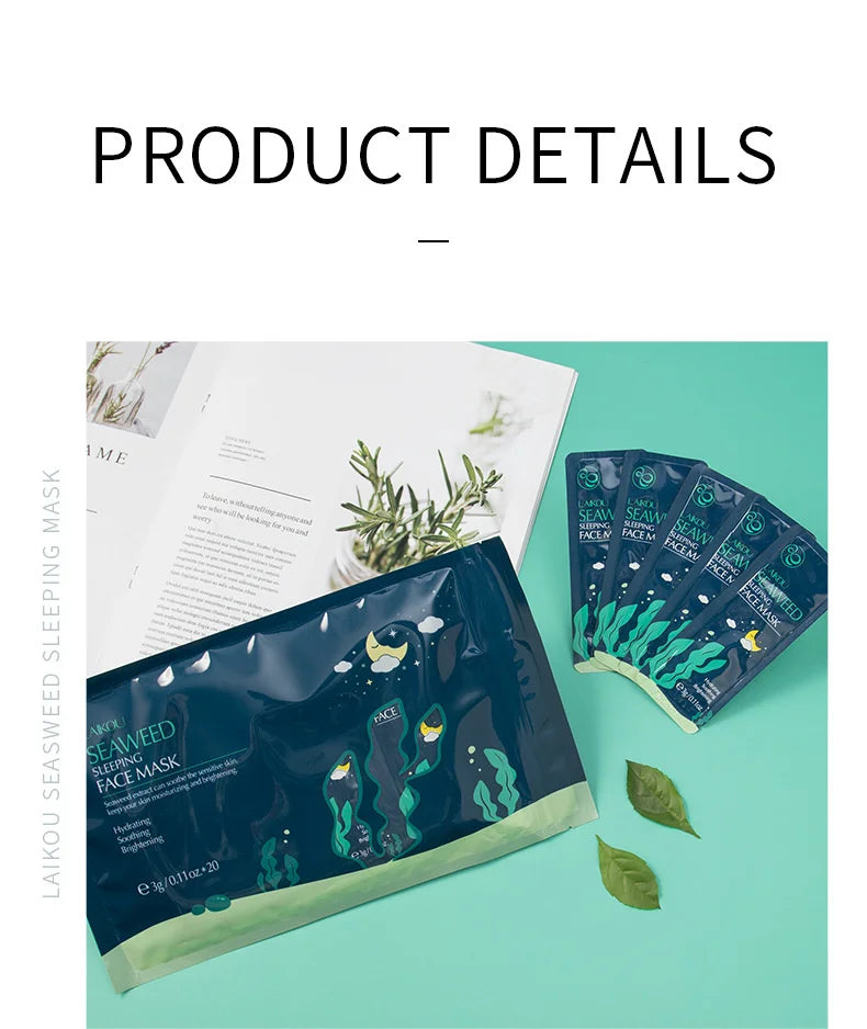 100 pcs LAIKOU Moisturizing Sleeping Mask Sakura Snail
