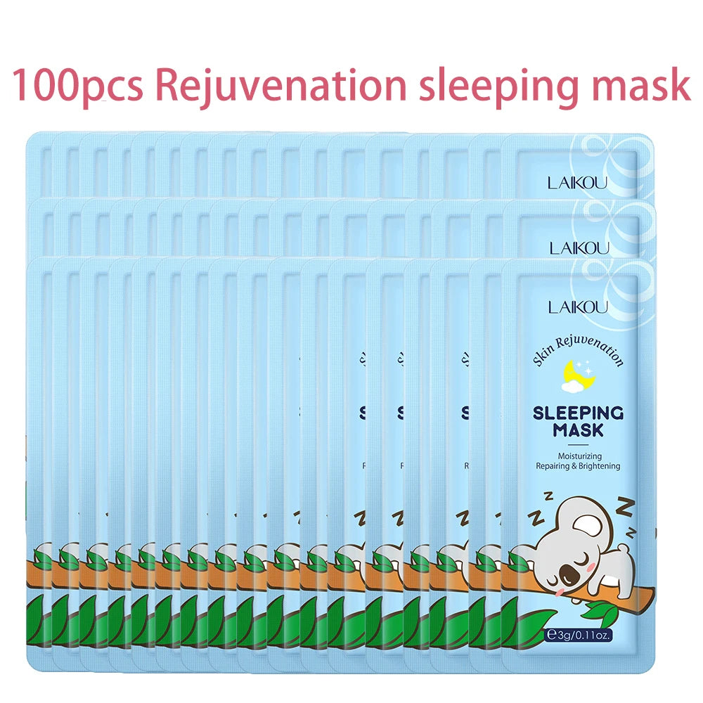 100 pcs LAIKOU Moisturizing Sleeping Mask Sakura Snail