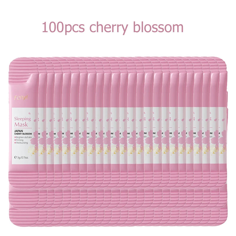 100 pcs LAIKOU Moisturizing Sleeping Mask Sakura Snail