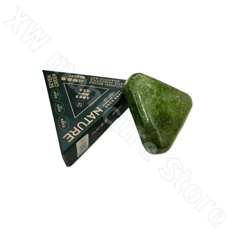 Seven-green Usman Orchidaceae Shampoo Refreshing Cleansing Oil Control Anti-Itch Replenishing Soap Soft Handmade Soap 120g (Copie)