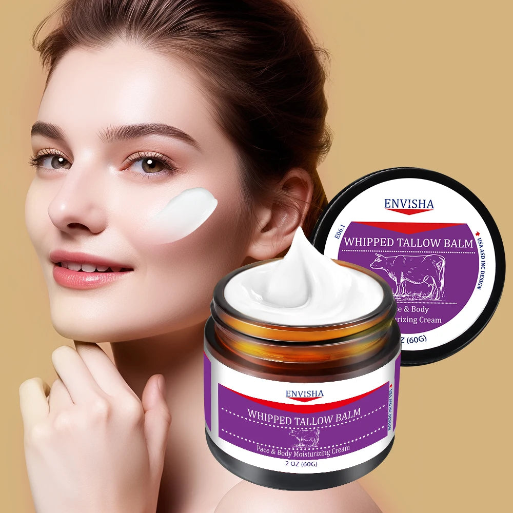 Face Cream Whipped Tallow Balm Collagen Hyaluronic