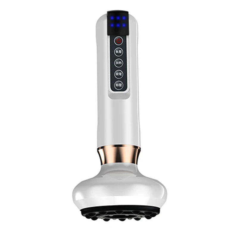 Electric Scraping Instrument with 6-speed Adjustable Cupping and Timed Design for Whole Body Dredging and Massage