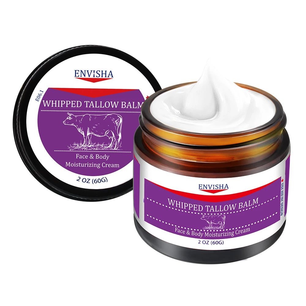 Face Cream Whipped Tallow Balm Collagen Hyaluronic