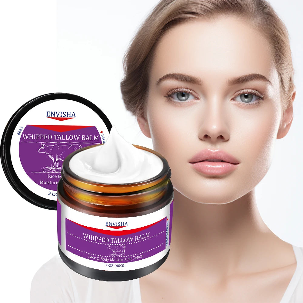 Face Cream Whipped Tallow Balm Collagen Hyaluronic