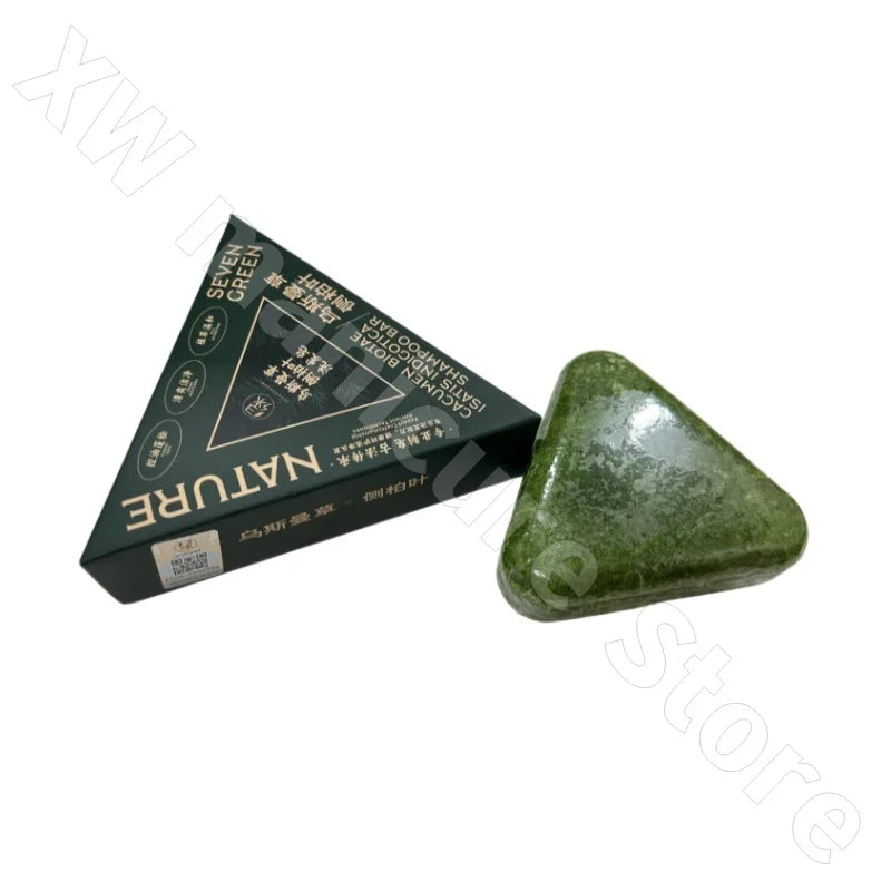 Seven-green Usman Orchidaceae Shampoo Refreshing Cleansing Oil Control Anti-Itch Replenishing Soap Soft Handmade Soap 120g (Copie)